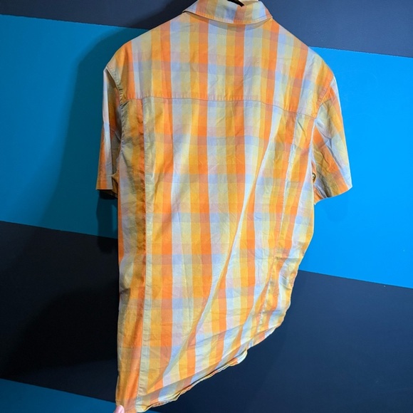 Arc'teryx Orange and Yellow Casual Button Down Shirt Cotton blend - Picture 7 of 11